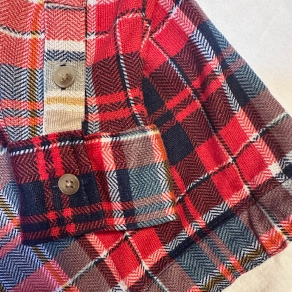 Polly & Esther Plaid Shirt with Drawstring Tie - Sz - S -NWT - Picture 6 of 12
